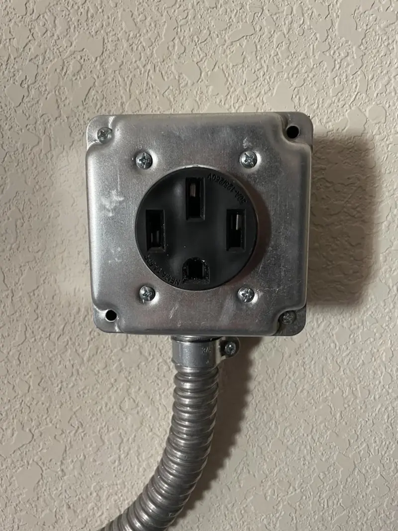 NEMA 14-50 outlet installed for Electrical Panel Upgrade in West Slope